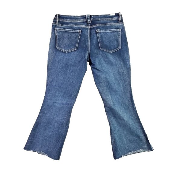 Almost Famous Jeans Women’s Size 13 Med Wash Boot Cut Denim Blue Stretch - Picture 3 of 16